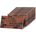 TUGLA-611 | Classic Dark Burgundy | Brick Effect