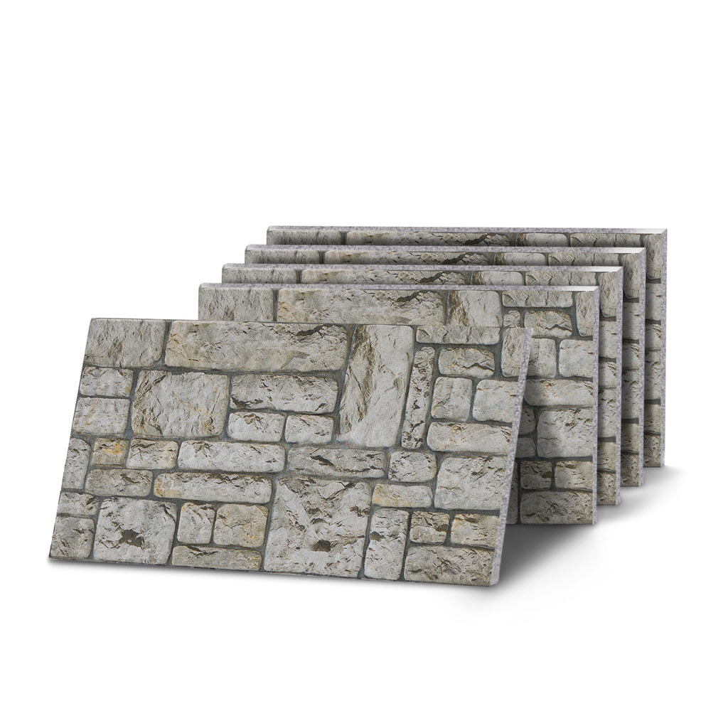 DOKTAS-107 Fieldstone Light Natural stone effect wall panel, decorative 3D panel for indoor and outdoor use