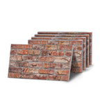 TAS-609 Rustic Tuscan Red brick effect wall panel — decorative 3D panel for indoor and outdoor use