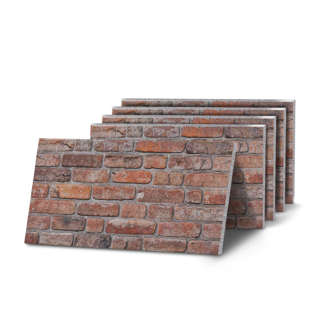 TAS-713 Rustic Reclaimed Red brick effect wall panel, decorative 3D panel for indoor and outdoor use