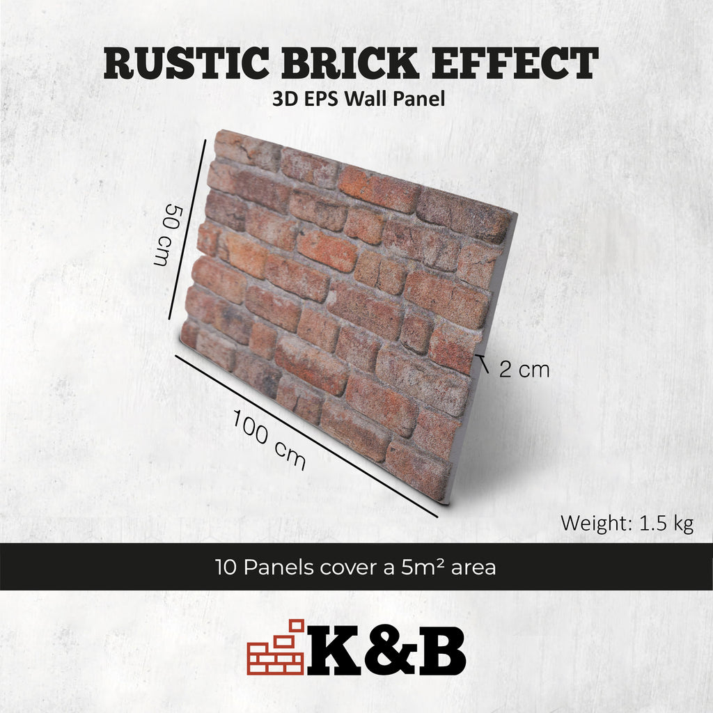 TAS-713 | Rustic Reclaimed Red | Brick Effect