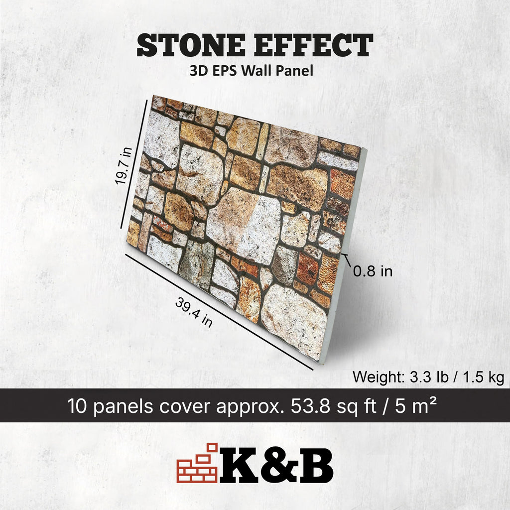 Country Stone Dark Toffee | Stone Effect | BUZTAS-116