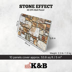 Country Stone Dark Toffee | Stone Effect | BUZTAS-116