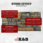 Fieldstone Golden Grey | Stone Effect | DOKTAS-108