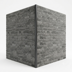 Graphite grey aluminium edge trim for brick, slate and stone effect wall panels, 25mm L-profile, powder-coated