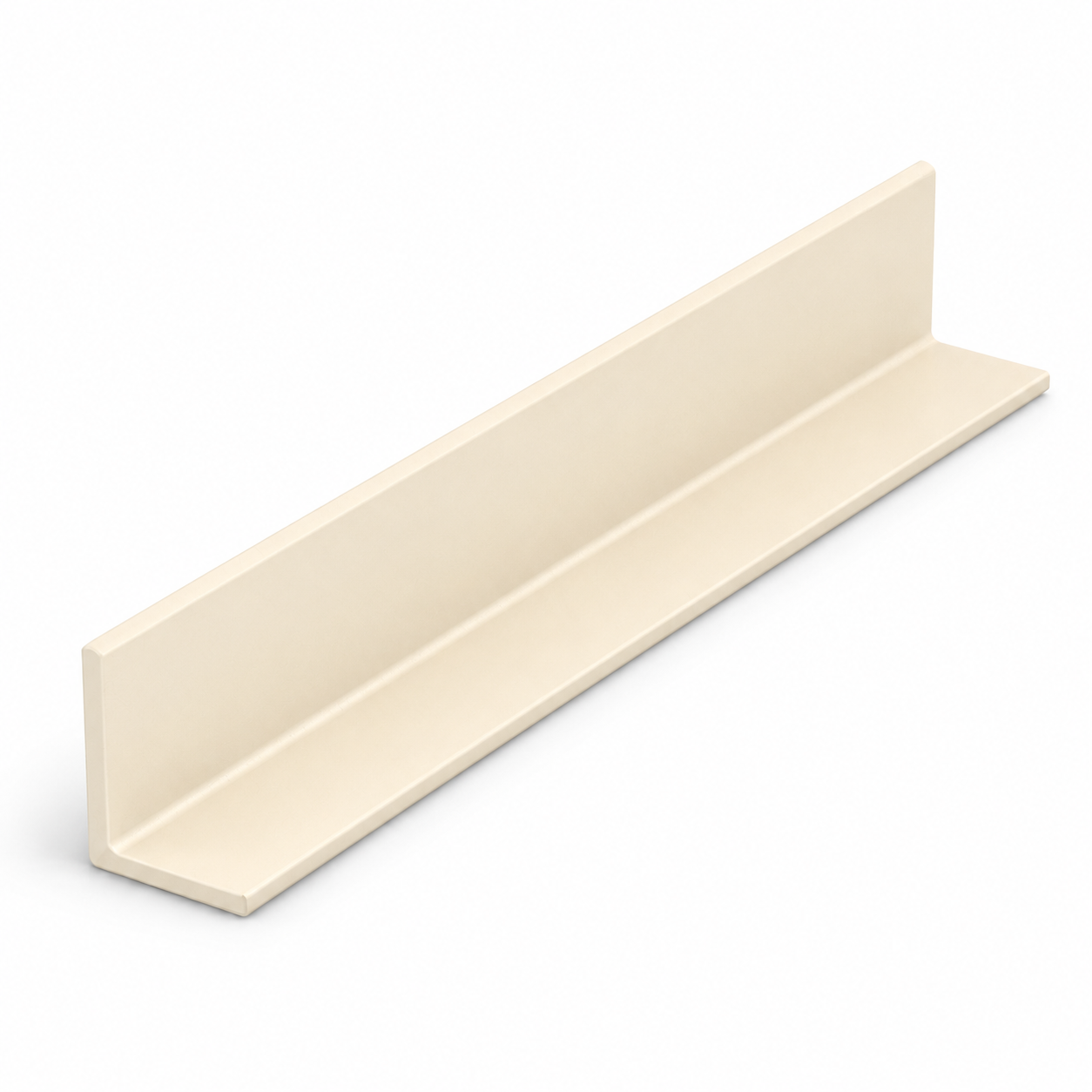 Ivory | K&B Professional Edge Trim | 25mm Aluminium L-Profile | 1 Meter