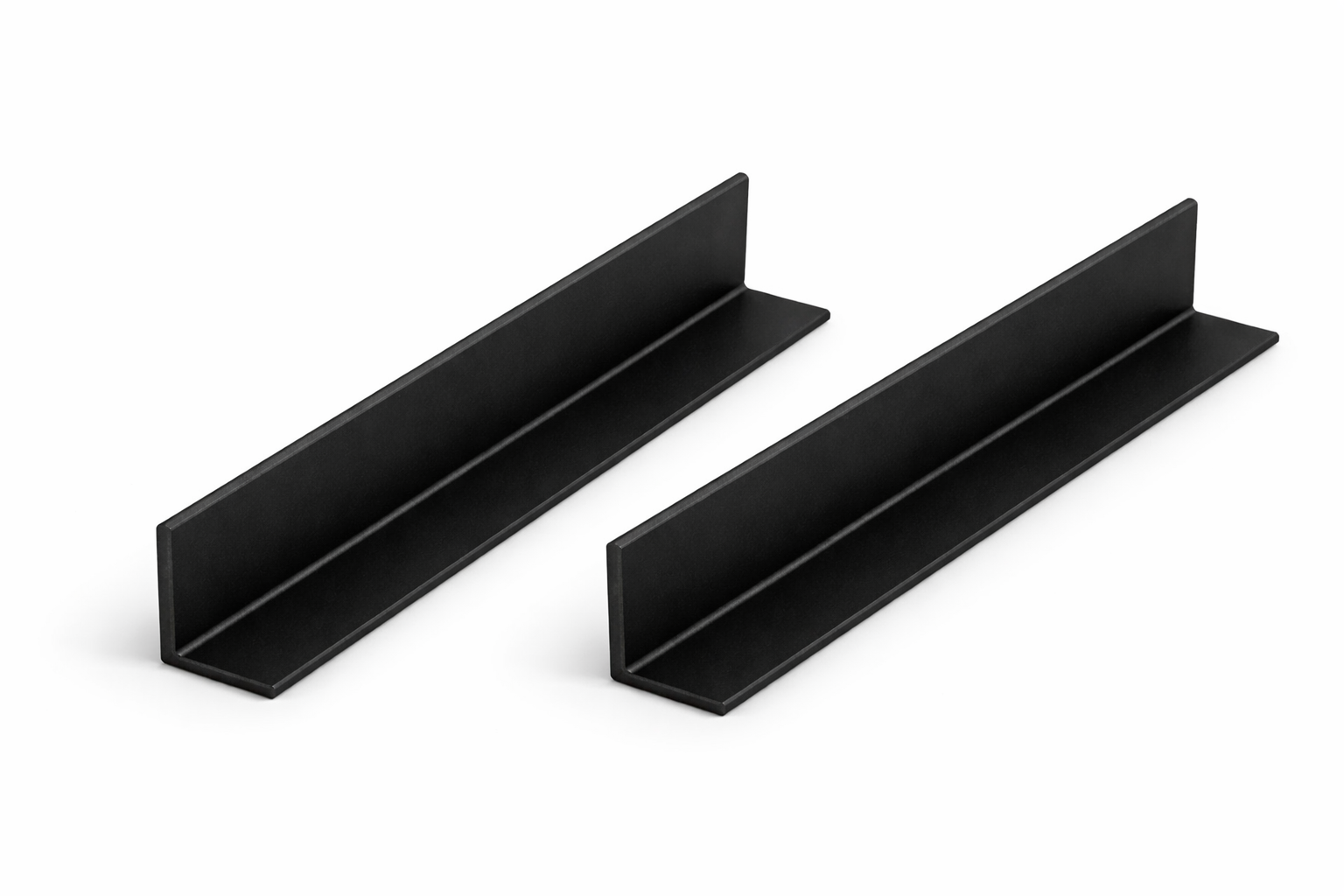 Midnight Black | K&B Professional Edge Trim | 25mm Aluminium L-Profile | 1 Meter