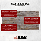 Natural Cream | Slate Effect | OYTAS-107