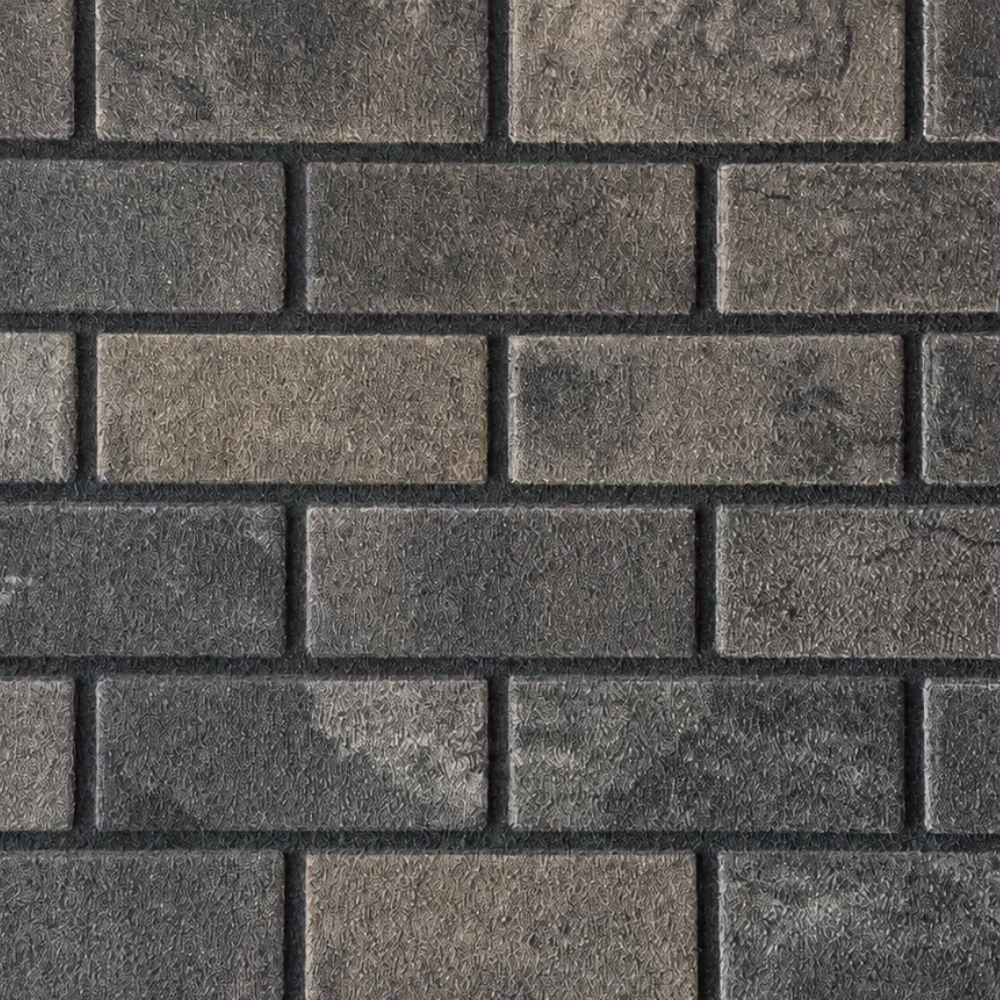 Classic Smoked Black | Brick Effect | TUGLA-616