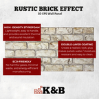 TAS-604 | Rustic Mediterranean Ivory | Brick Effect