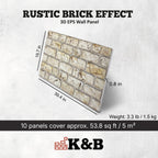 TAS-604 | Rustic Mediterranean Ivory | Brick Effect