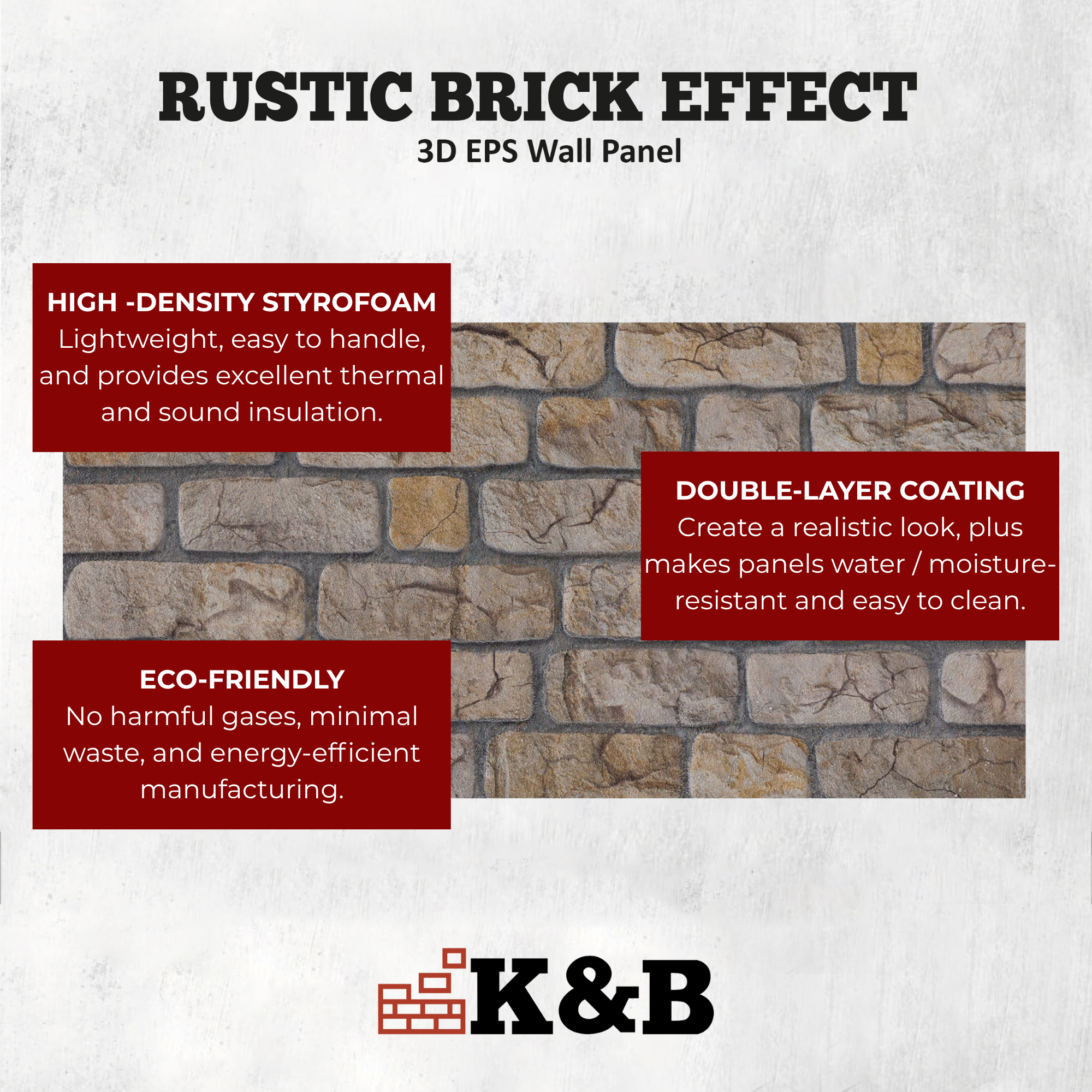 Rustic Sandstone | Brick Effect | TAS-607