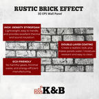 Rustic Antiqued Grey | Brick Effect | TAS-608  
