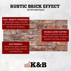 Rustic Tuscan Red | Brick Effect | TAS-609
