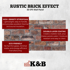 Rustic Weathered Brown | Brick Effect | TAS-615