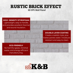 Rustic White | Brick Effect | TAS-700