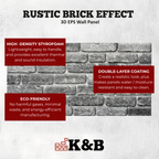Rustic Grey | Brick Effect | TAS-707