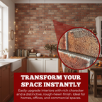 TUGLA-602 | Classic Warm Red | Brick Effect