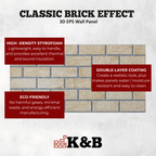 Classic Warm Red | Brick Effect | TUGLA-602 