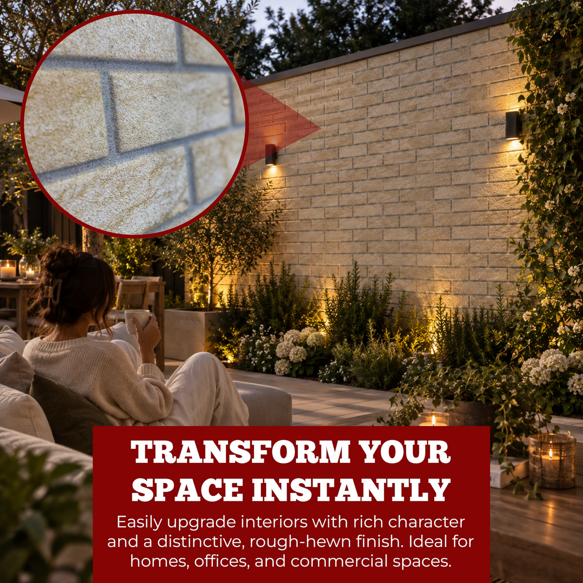 Classic Warm Red | Brick Effect | TUGLA-602 