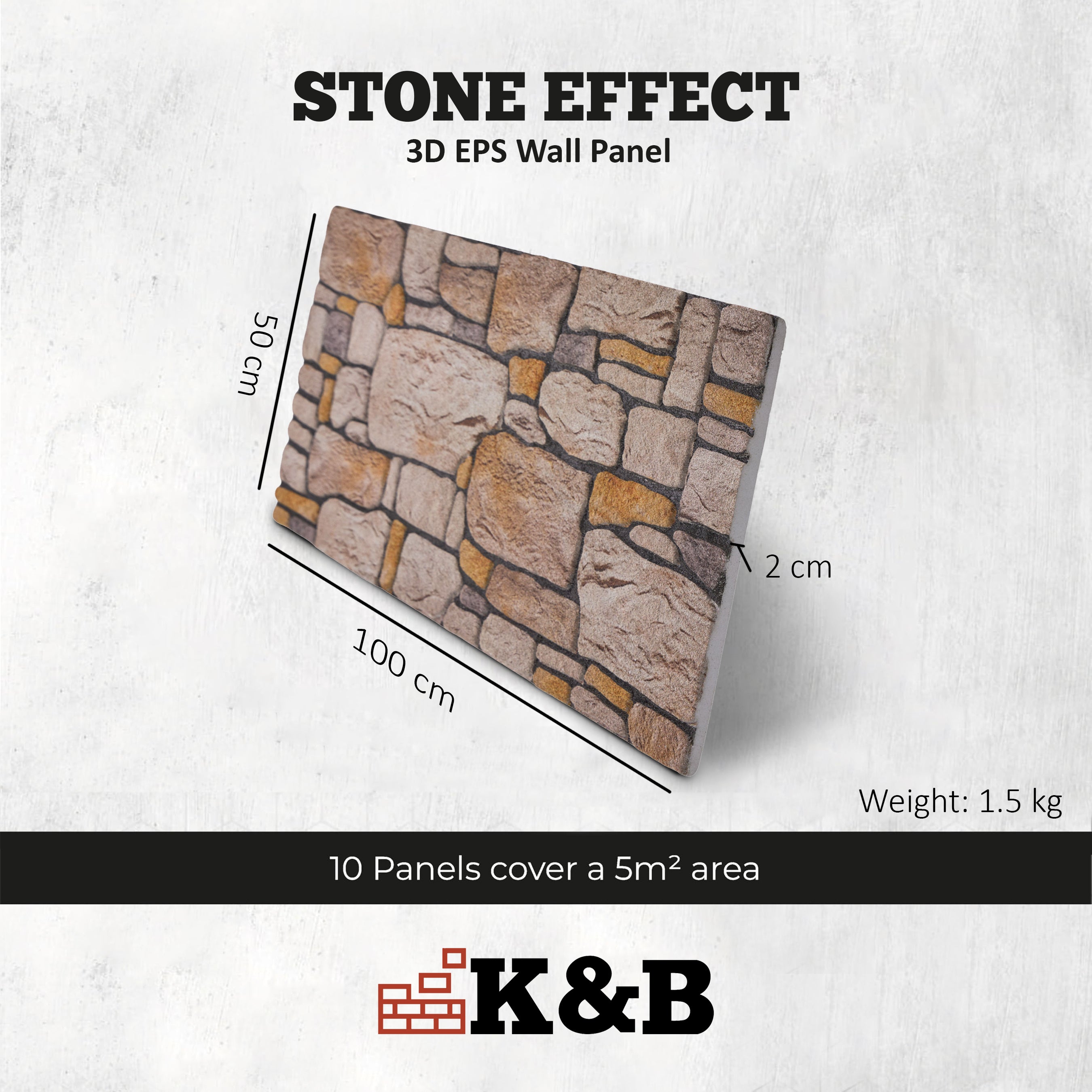 BUZTAS-106 | Cottage Warm Sand | Stone Effect