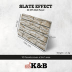 KESTAS-107 | Ivory Block | Slate Effect