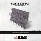 OYTAS-101 | Charcoal | Slate Effect