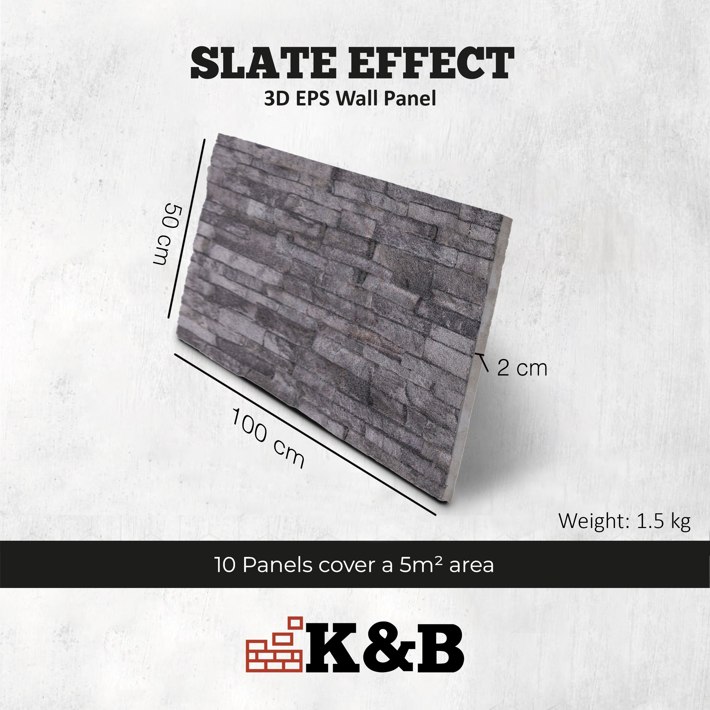 OYTAS-101 | Charcoal | Slate Effect