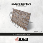 OYTAS-107 | Natural Cream | Slate Effect