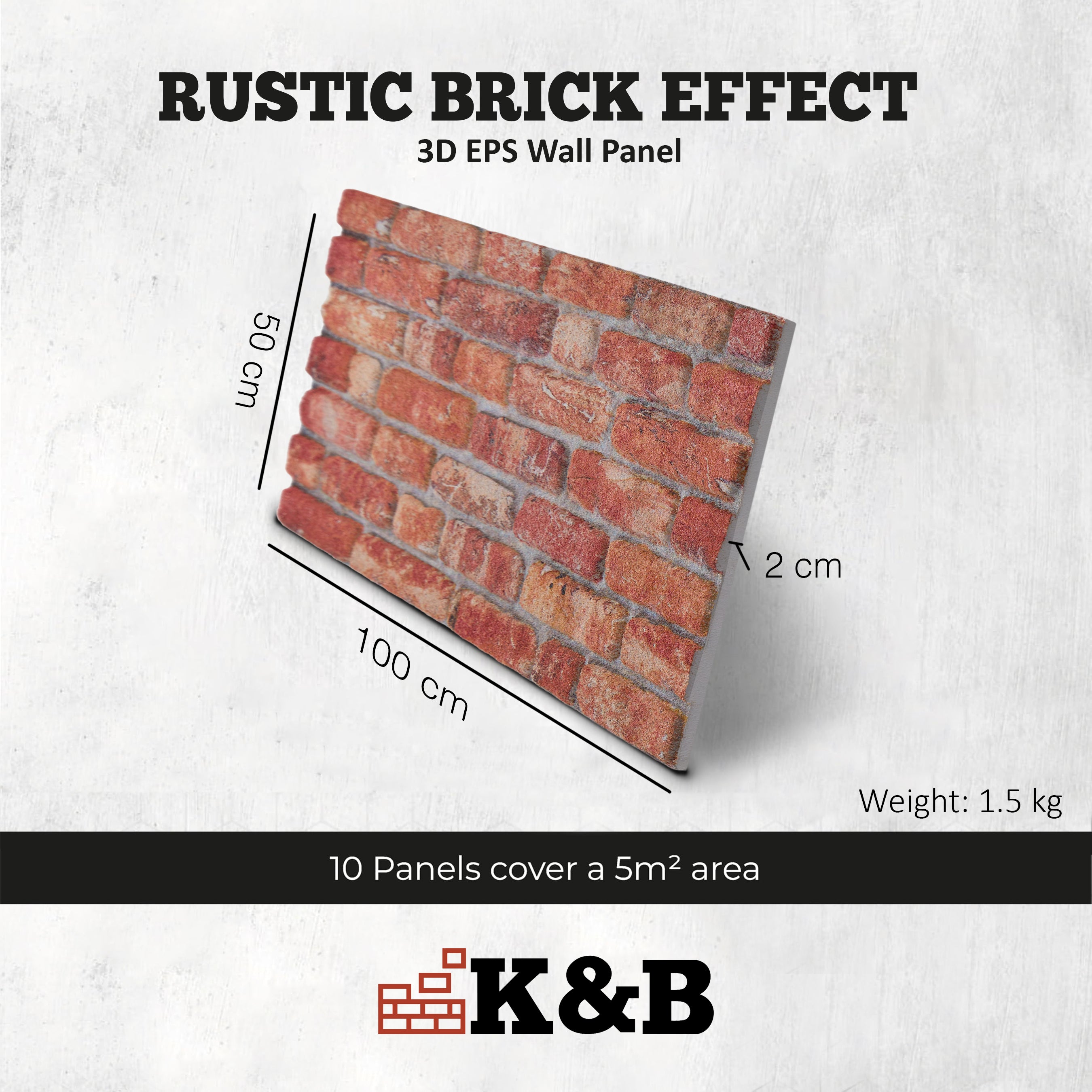TAS-712 | Rustic Farmhouse Red | Brick Effect