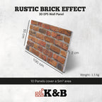 TAS-601 | Rustic Aged Amber | Brick Effect