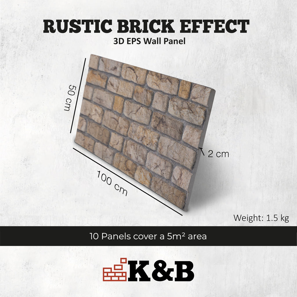 TAS-607 | Rustic Sandstone | Brick Effect