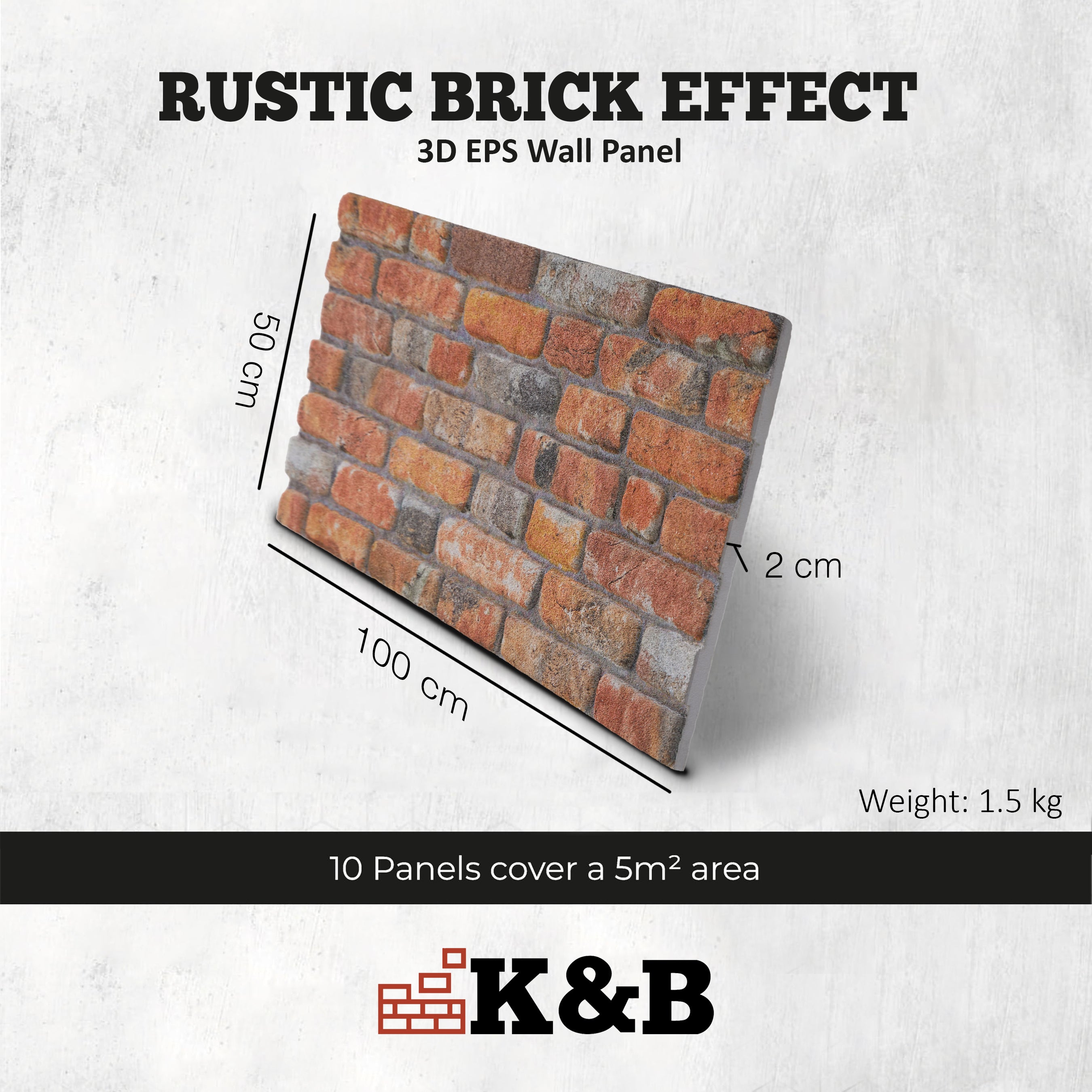 TAS-706 | Rustic Urban Orange | Brick Effect