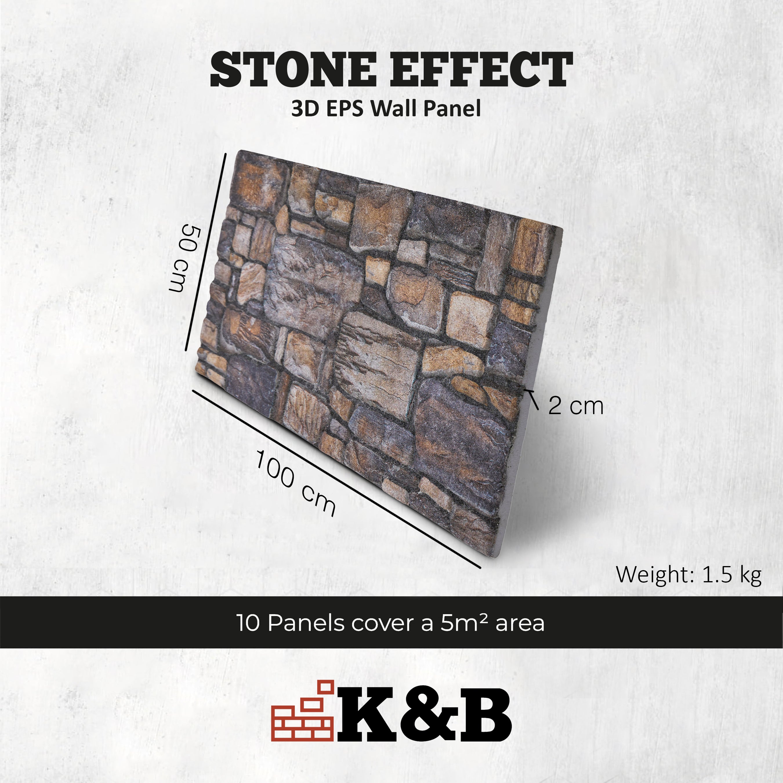 BUZTAS-115 | Cottage Dark Natural | Stone Effect