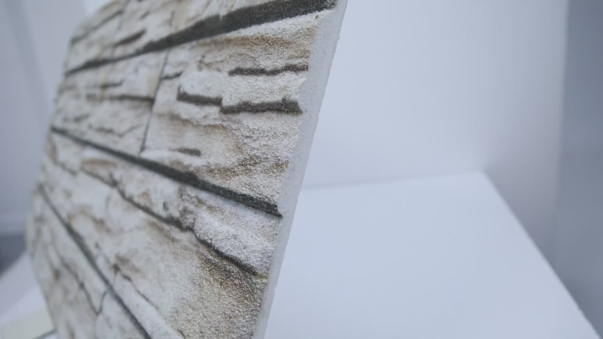 KESTAS-107 Ivory Block slate effect wall panel, decorative 3D panel for indoor and outdoor use