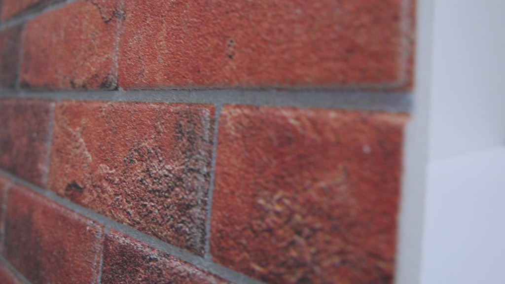 TUGLA-611 | Classic Dark Burgundy | Brick Effect