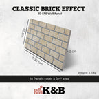 Classic Warm Red | Brick Effect | TUGLA-602 